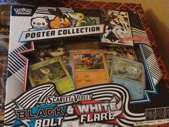 Brand New Black Bolt White Flare Poster Boxes $32 Each