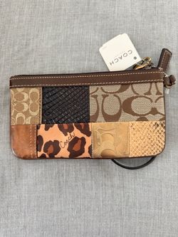 Y2K Coach Patchwork Wristlet