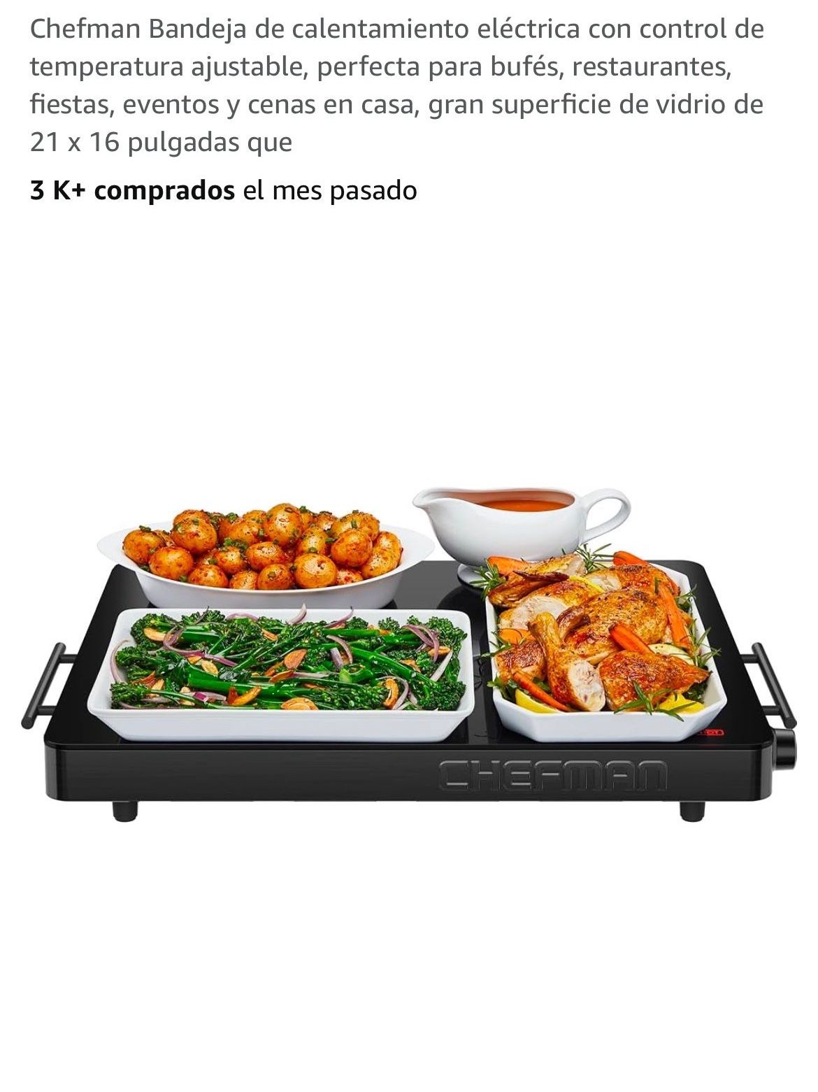 Chef man Warming Tray