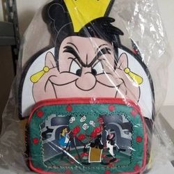 Disney Villains Scenes Series LOUNGEFLY Queen Of Hearts Mini Backpack