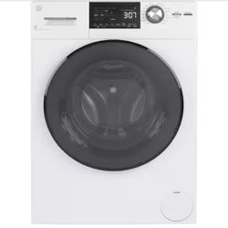GE 24” 2.4 cu. ft. Compact White 120-Volt Ventless Electric All-in-One Washer Dryer Combo  Brand New 