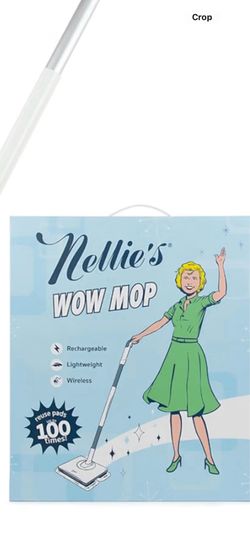 Nellie's Wow Mop- Cordless, Light-Weight and Rechargeable