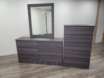 Dresser whit mirror and chest - Cómoda con espejo y Gavetero