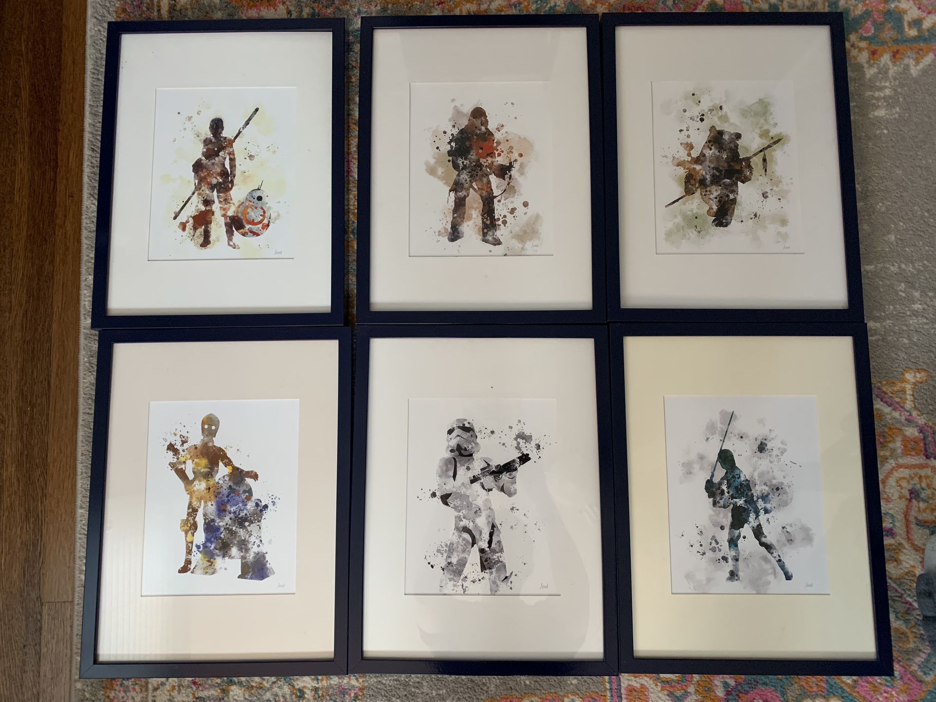 Picture frames With Star Wars Characters
