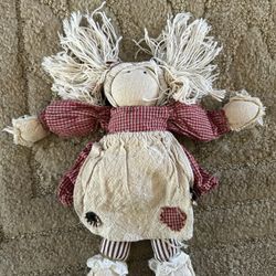 Very Adorable 12” Primitive Rag Doll