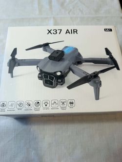 X37 AIR Foldable Quadcopter Drone w/ Camera App Control Headless Mode Gray