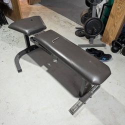 Weightlifting bench for flat/incline