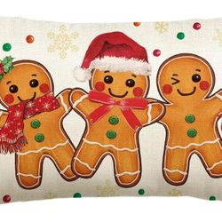 CHRISTMAS GINGER BREAD PILLOW CASE 