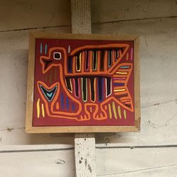 Panamanian Mola Depicting A Bird 