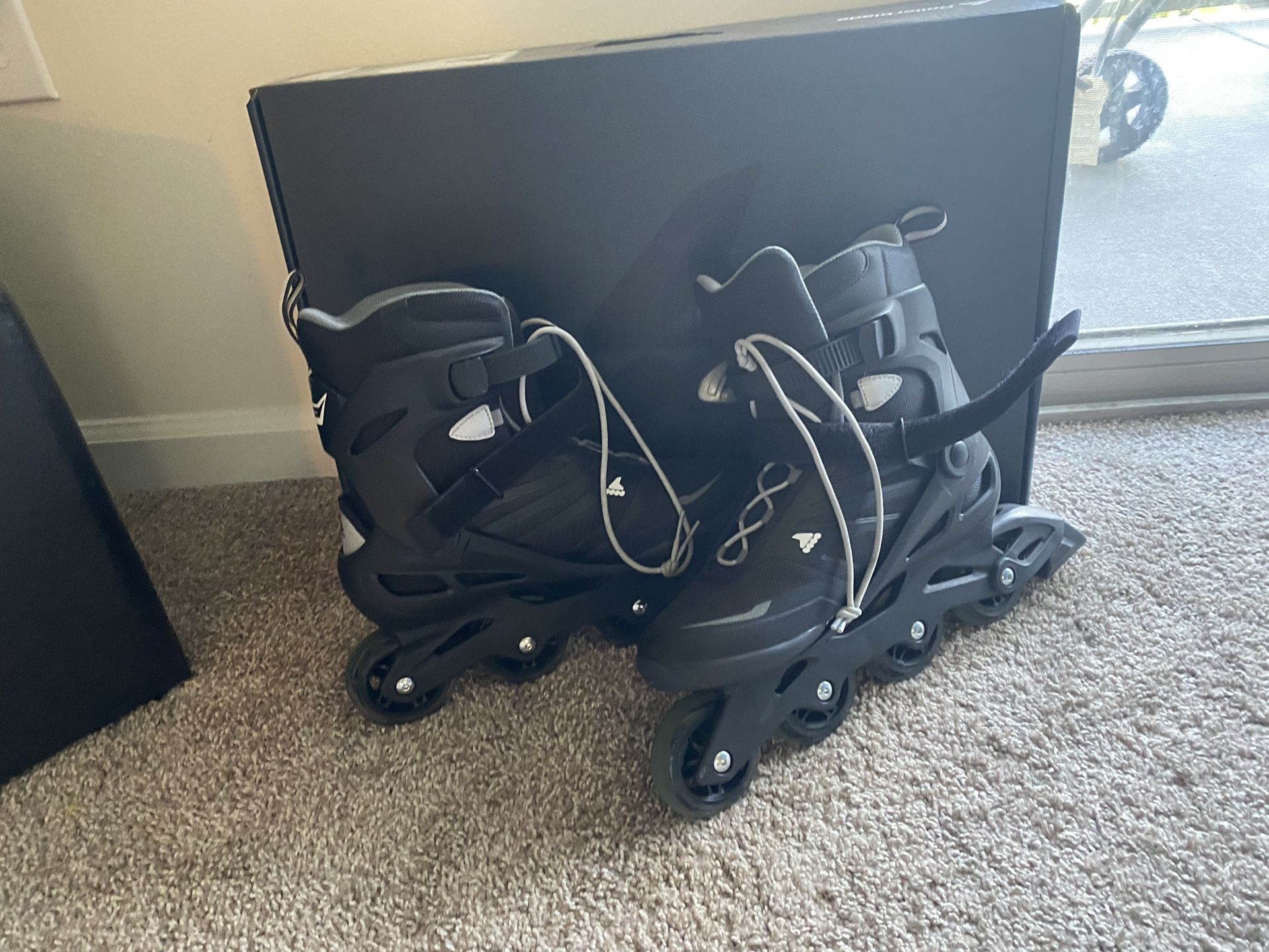 Black Roller Blades Size 10 They're Basically New Since I Just Used Them Once Price Is Negotiable