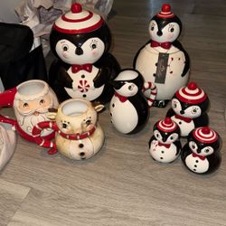 Johanna Parker Vintage Inspired Penguin Ceramic Set 