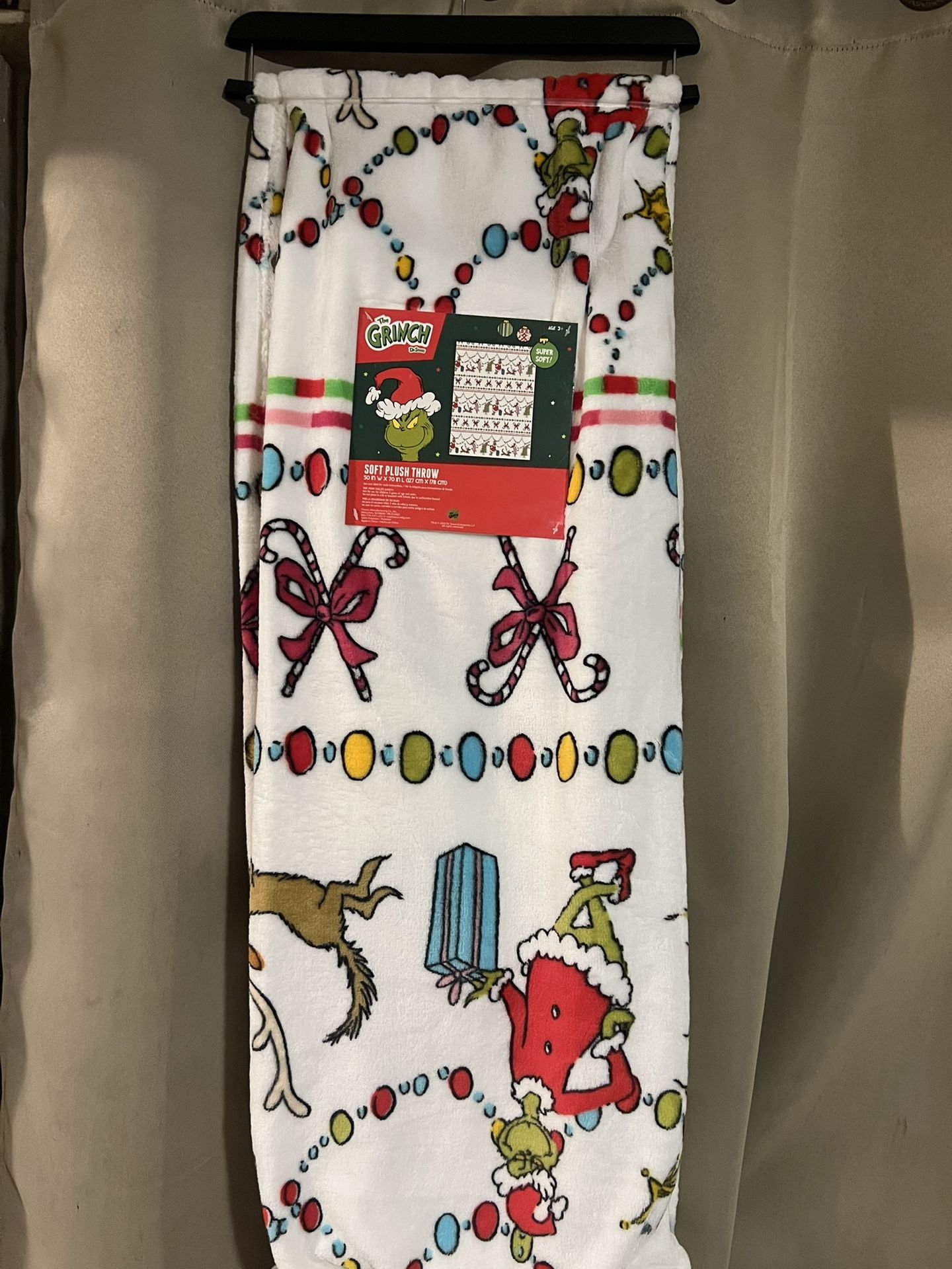 Grinch Christmas Blanket