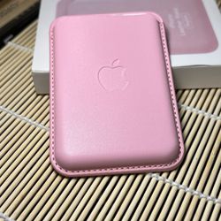 MagSafe Leather Wallet for Apple iPhone - Pink (Double Wide)