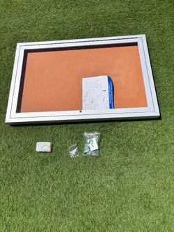 36"x24" Swansea Outdoor Enclosed Cork Bulletin Board Weatherproof Display Case w lock / Tablero de anuncios  con llave