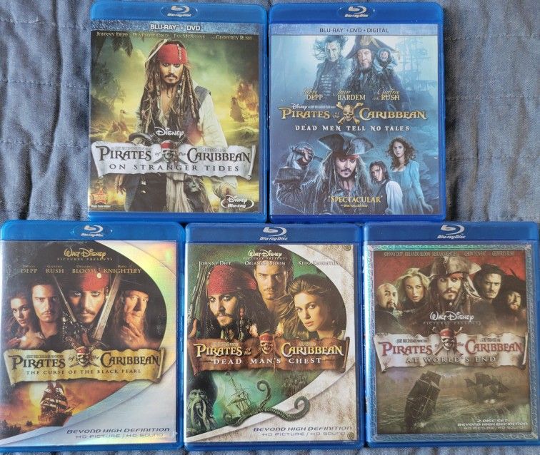 Blue Ray Movies Pirates Of The Caribbean 