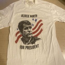 Vintage Oliver North For President Tee