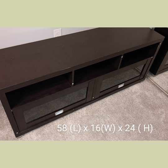 New Wood Tv Stand With Storage For Tv Up 50"
