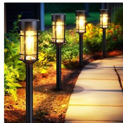 Solar Pathway Lights, 8 Pack LED Solar Lights Outdoor
