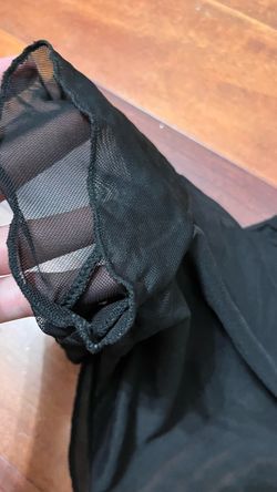 Black mesh cropped Tee