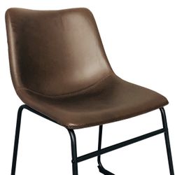 Set of 6 Crosby St. Drake Faux Leather Dining Chairs – Espresso Brown – Like New – $40 Each or $210 for All