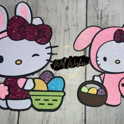 Hello Kitty Easter Ramo Toppers