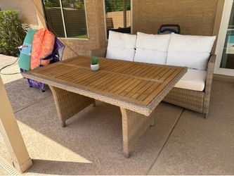 Outdoor Patio Sofa and Table