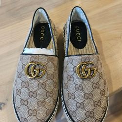 Authentic NEW Mens Gucci Espadrilles Shoes Sz 10.5