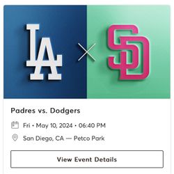 (2) Padres v Dodgers - 5/10 Friday 