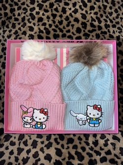 HK Hello Kitty Sanrio My Melody Cinnamoroll Pink Blue Beanie Hat 