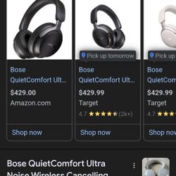 Bose QC Ultra Headphones Comes With Case Charging Cord