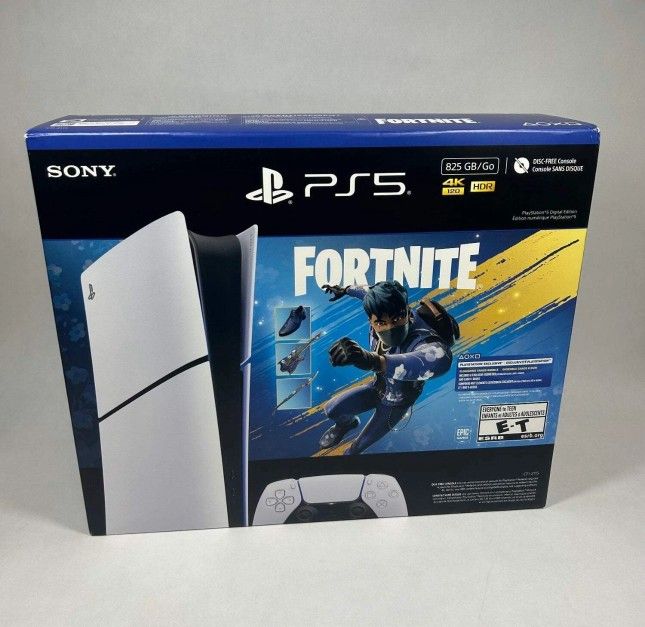 New Sony PlayStation 5 Digital Edition PS5 825GB Fortnite Flowering Chaos Bundle
