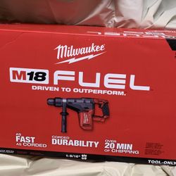 Milwaukee M18 FUEL 18V Lithium-lon Brushless Cordless 1-9/16 in. SDS-Max Rotary Hammer (Tool-Only)
