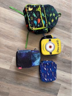 Used free lunch pail and back pack