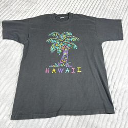Vintage Fruit Of the Loom Hawaii made in USA TEE men’s XL Single Stitch 