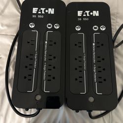 Eaton 3S550 UPS Battery Backup & Surge Protector, 550VA / 330W, 8 Outlets