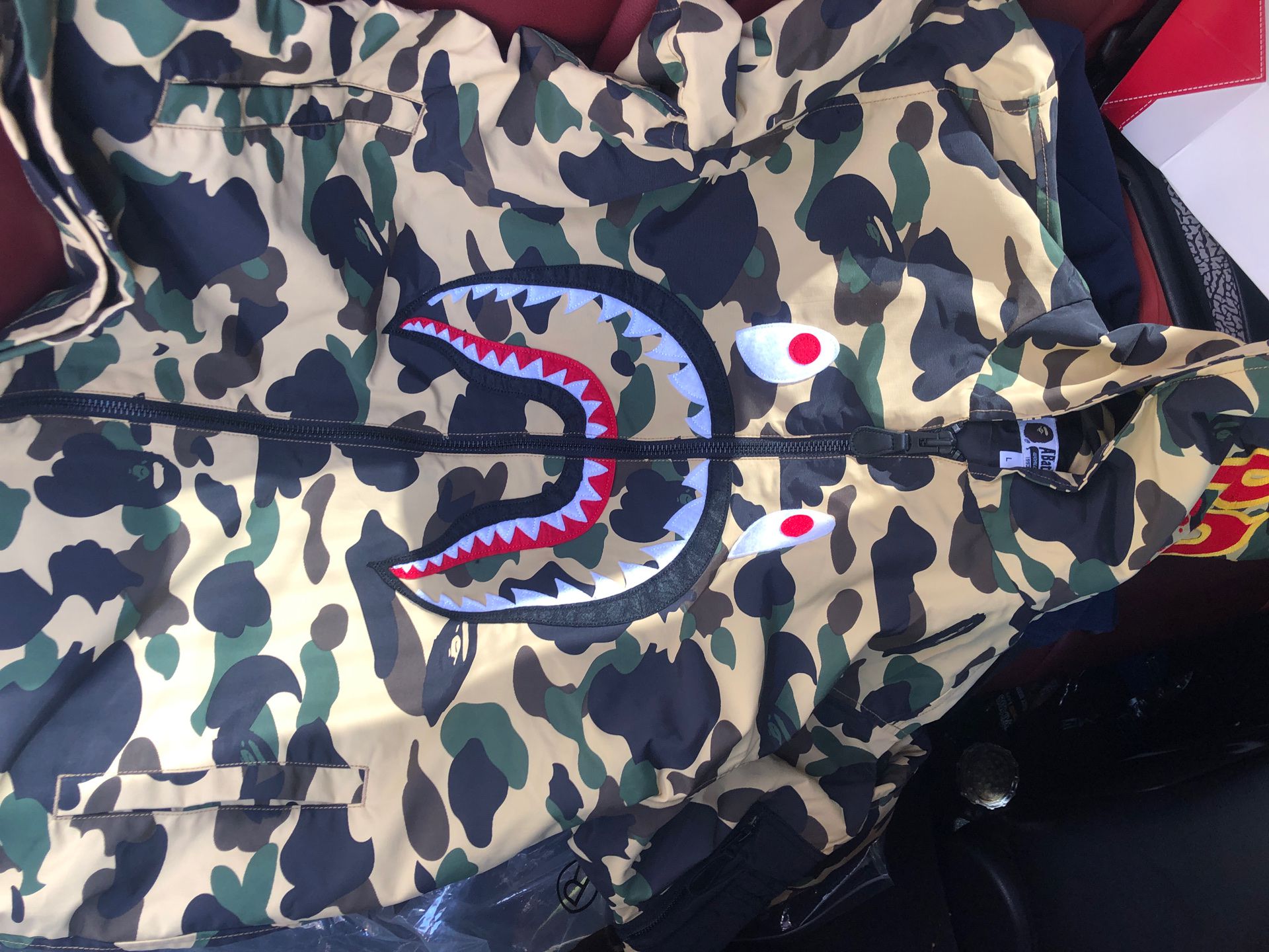 Bape Camo Shark Jacket size Large