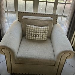 Beige Accent Chair