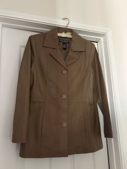 Dialogue Brown Leather Jacket