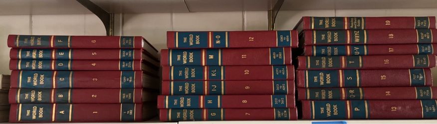 World book encyclopedias and yearbooks