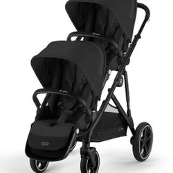 Cybex Gazelle S 2 Double Stroller Bundle - Black Frame / Moon Black × 1