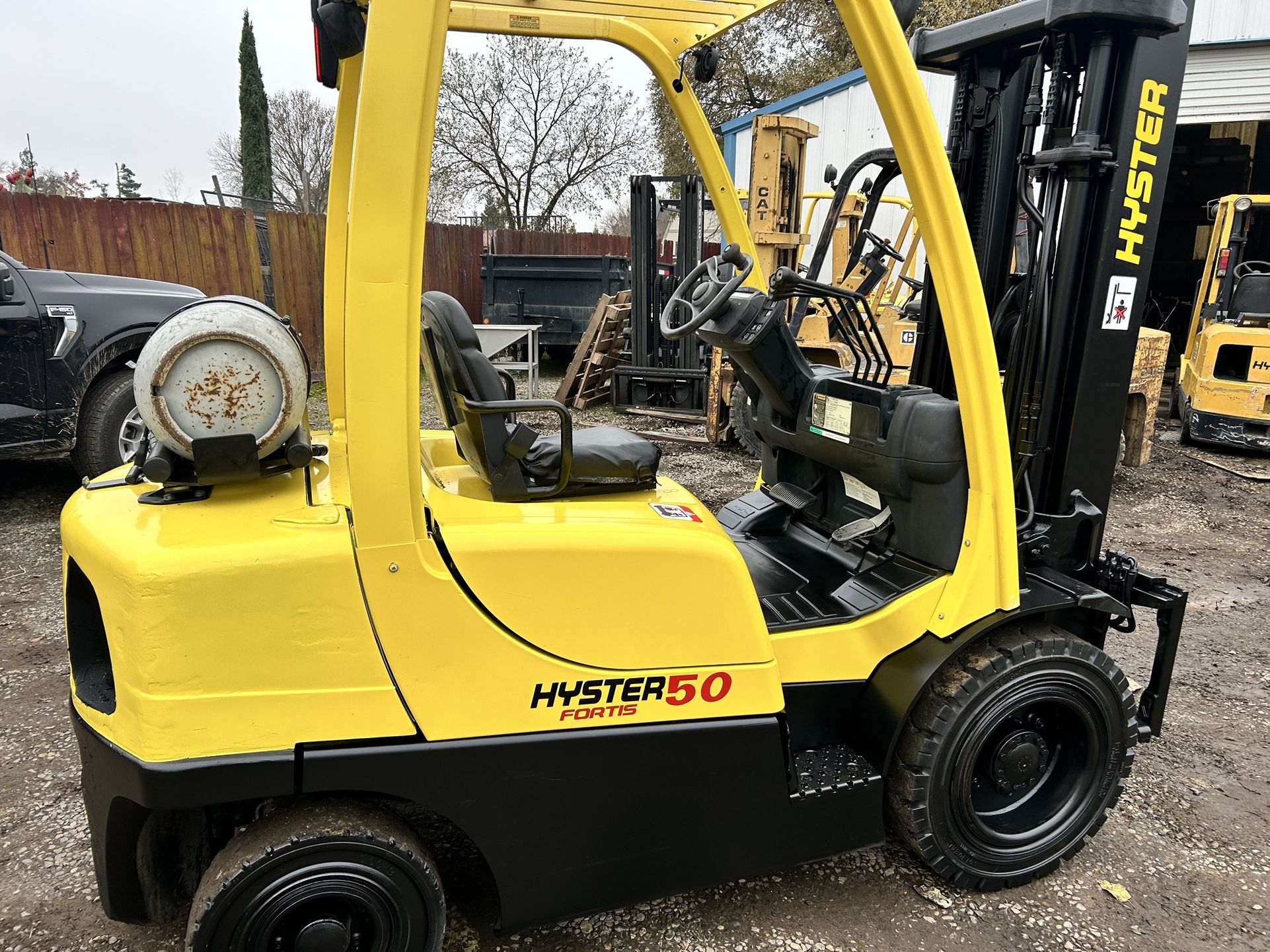 Hyster forklift, all terrain, 5000 pound capacity
