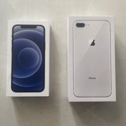 iPhone 12 and 8 Plus Boxes 