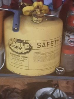 Steel metal diesel can