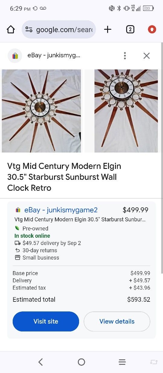 Starburst Clock