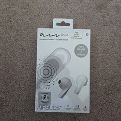 New Sealed Wireless Earbuds + Bluetooth Speaker Airbuds White Air Duo