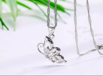 Sterling silver butterfly set