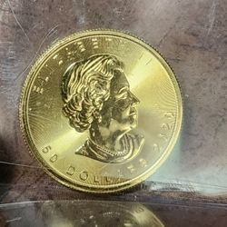 1 Oz Gold Maple Leaf Coin BU