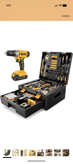 Tool kit with drill 267 piece. Brand new
