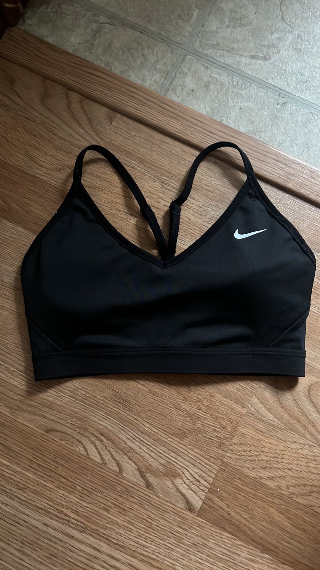 Black Nike Sports Bra - Padded - Size Small