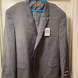 JoS. A. Bank, Gray, Suit Blazer, 58 R